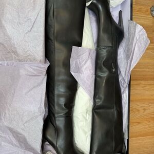 Herve Leger Elegant Black Over the Knee Boots